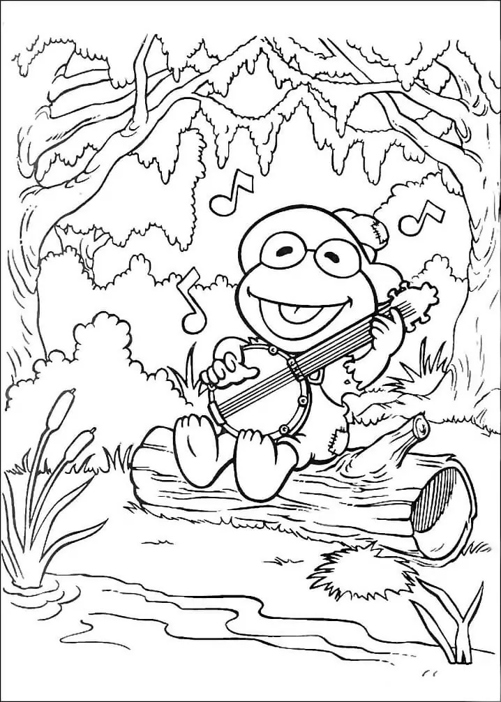 Kermit sings a song fãrbung seite