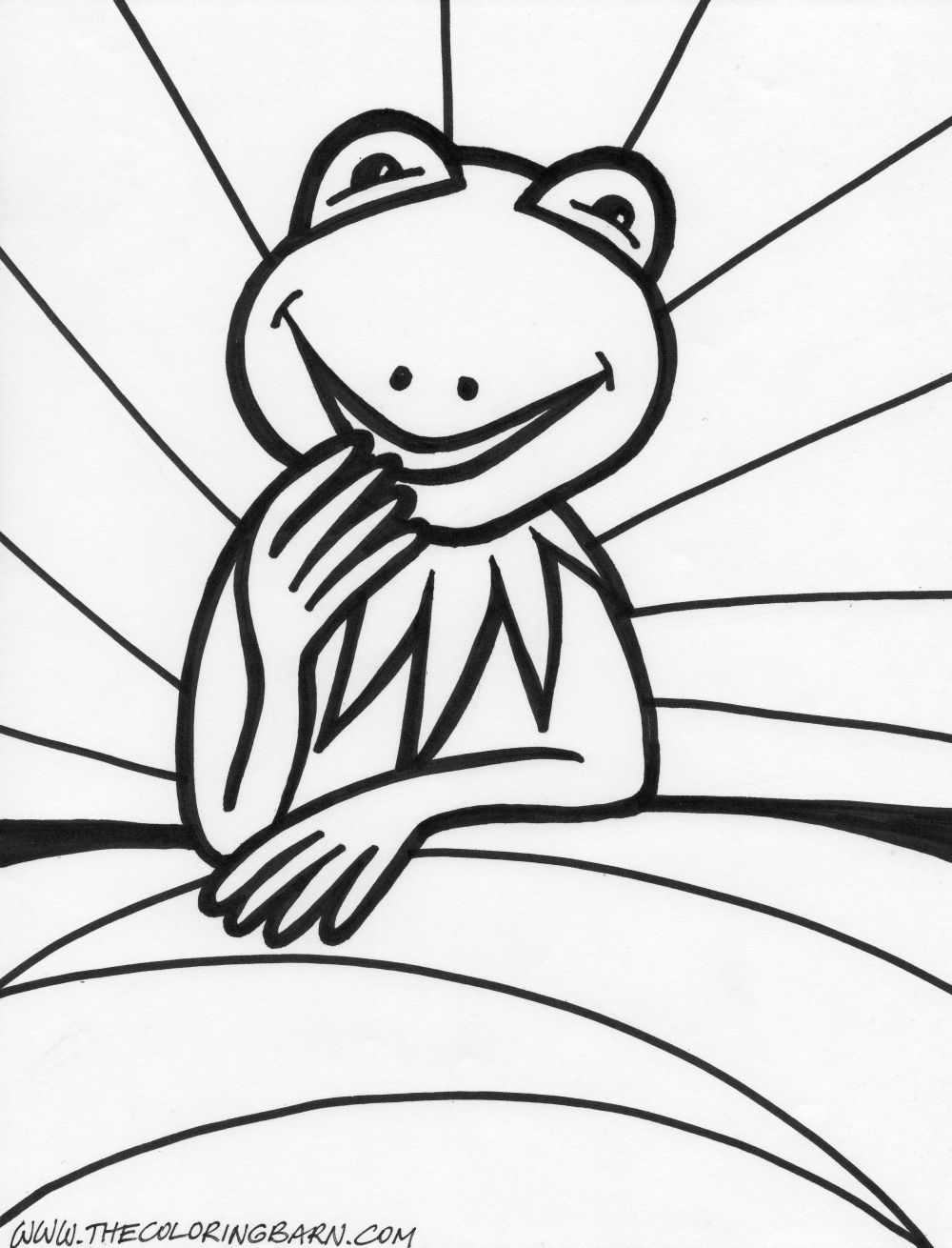Frog coloring pages