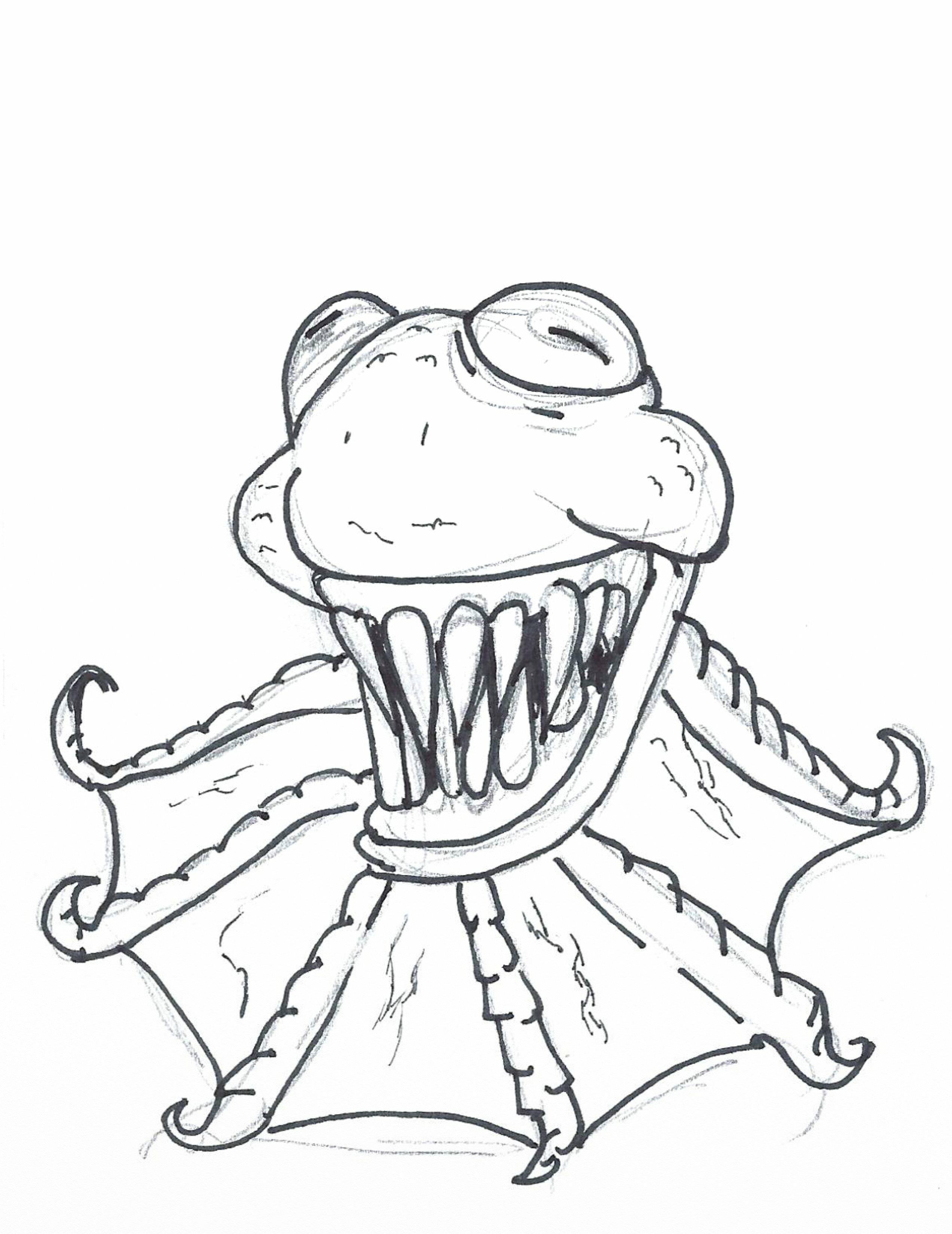 Kermit sketch by thelethalbreed on