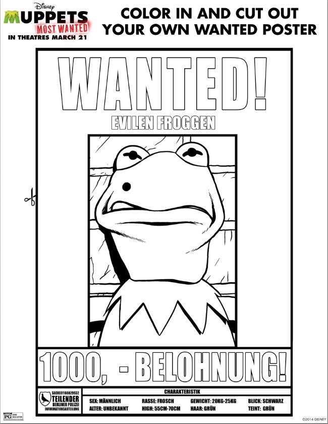 Muppets most wanted printable activities kids activities blog