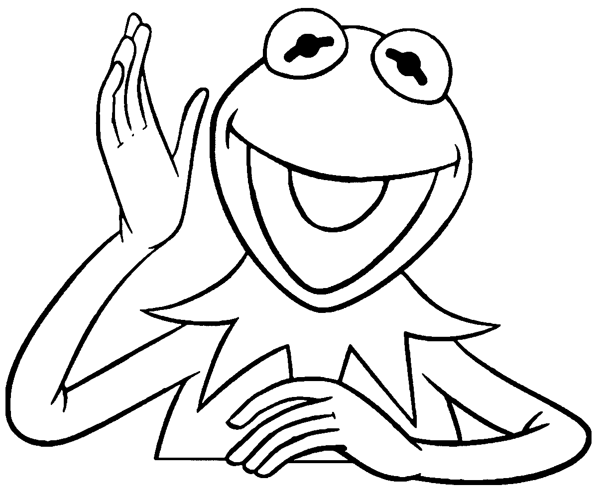The muppets kermit the frog hello coloring pages wecoloringpage frog coloring pages sesame street coloring pages animal coloring pages