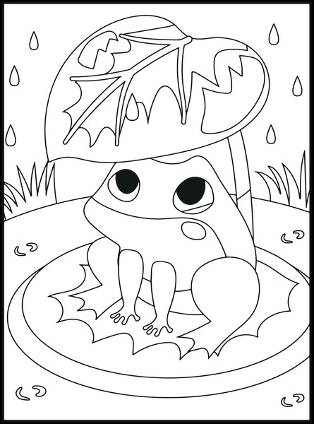 Thousand coloring book frog royalty