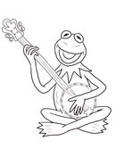 Kermit the frog coloring page free printable coloring pages