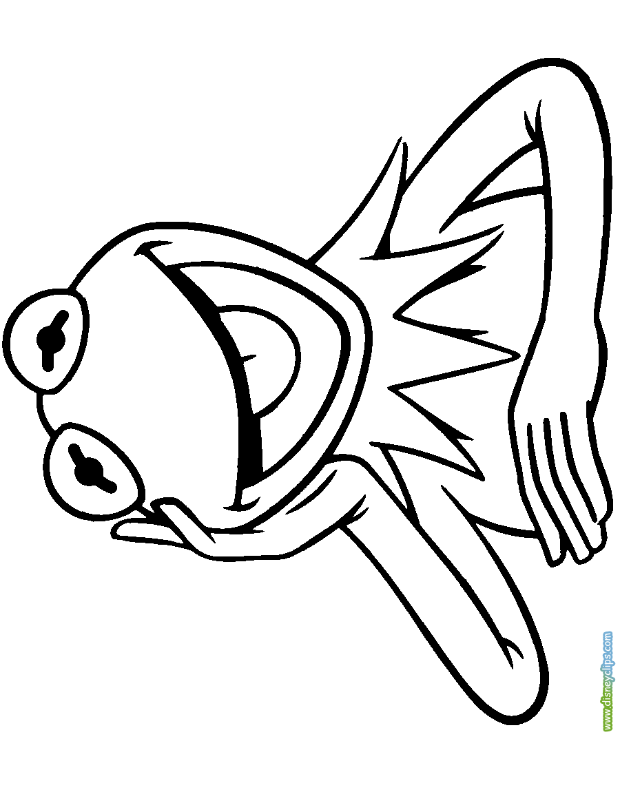 Kermit the frog coloring pages