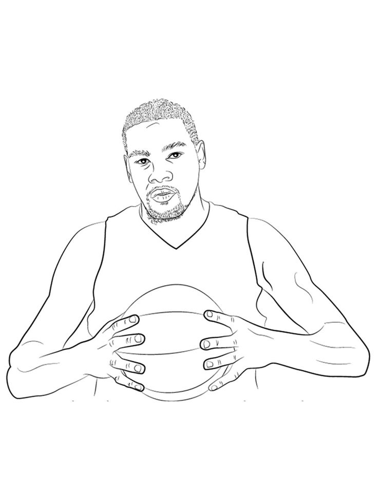 Kevin durant coloring pages coloring pages color kevin durant