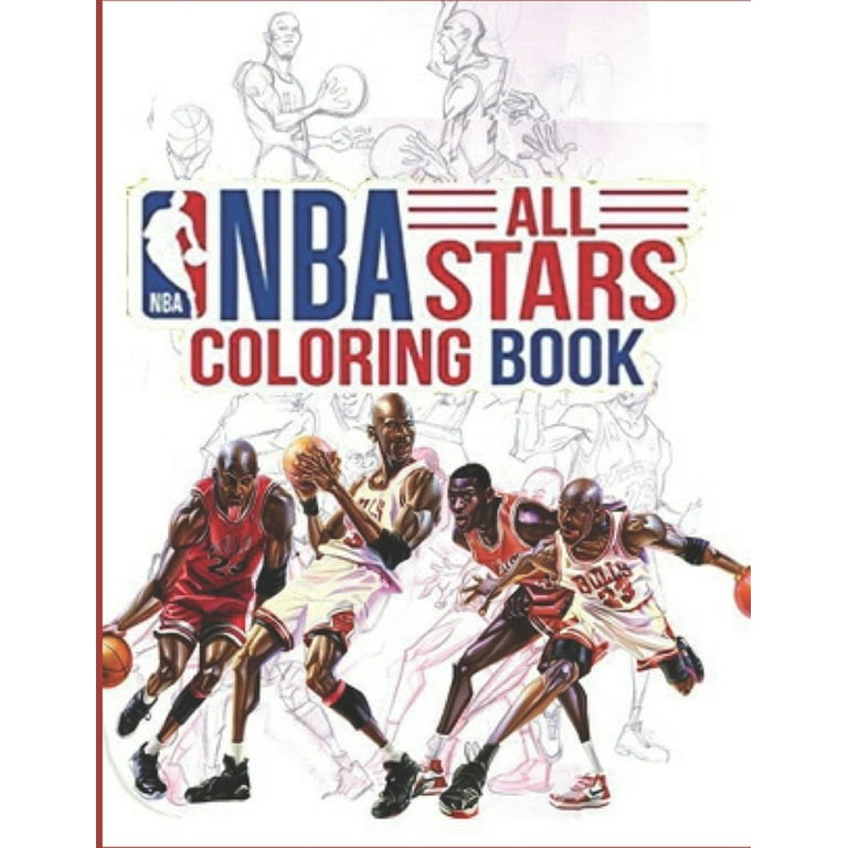Nba all stars coloring book ultimate basketball coloring book for nba fan