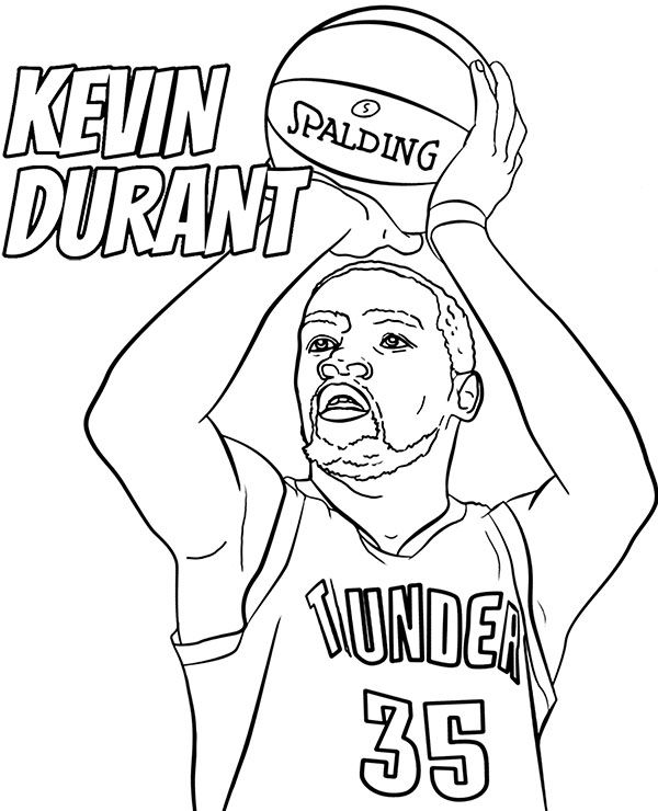 Kevin durant coloring page nba player basketball picture coloring pages kevin durant lego coloring pages