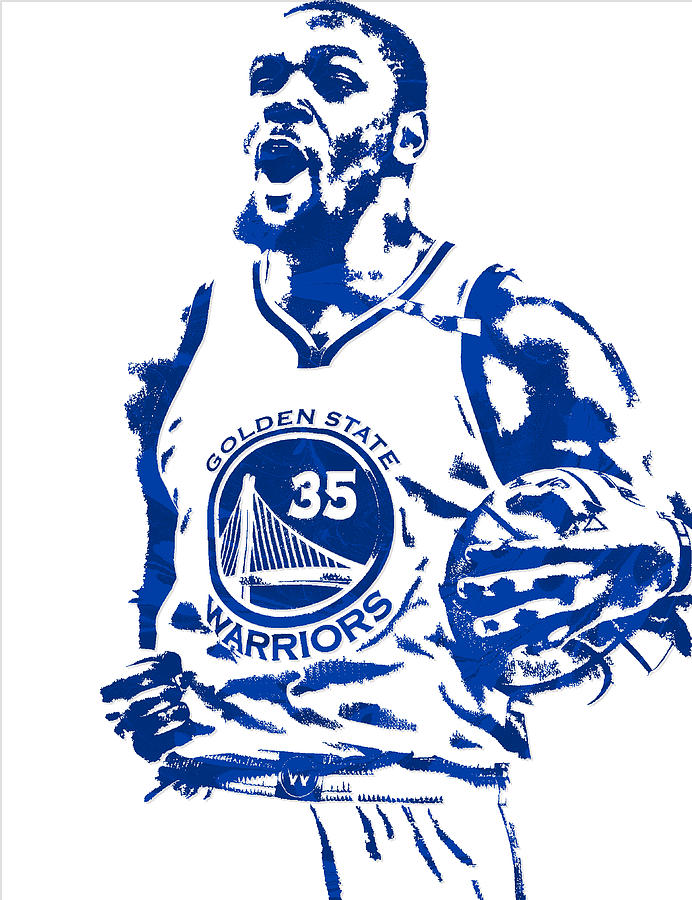 Kevin durant golden state warriors pixel art mixed media by joe hamilton