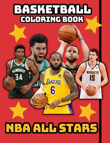 Basketball coloring book for kids teens explore color and learn about nba all