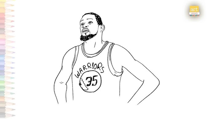 Kevin durant drawing basket ball player drawing easy how to draw kevin durant drawing easy