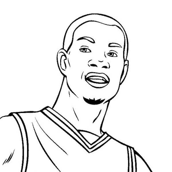 Kevin durant is nba player coloring page color luna nba players kevin durant coloring pages