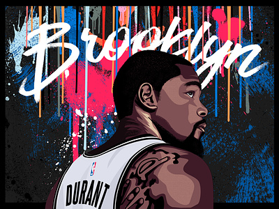 Kevin durant kd brooklyn nets by nick rickert on
