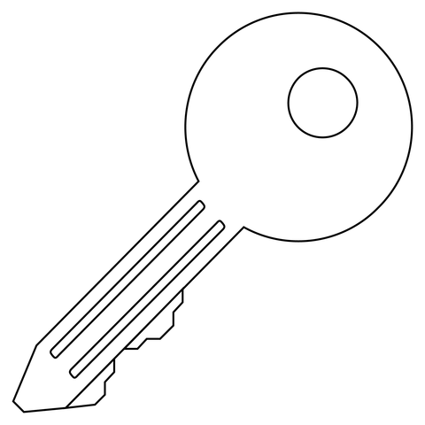 Key coloring page free printable coloring pages