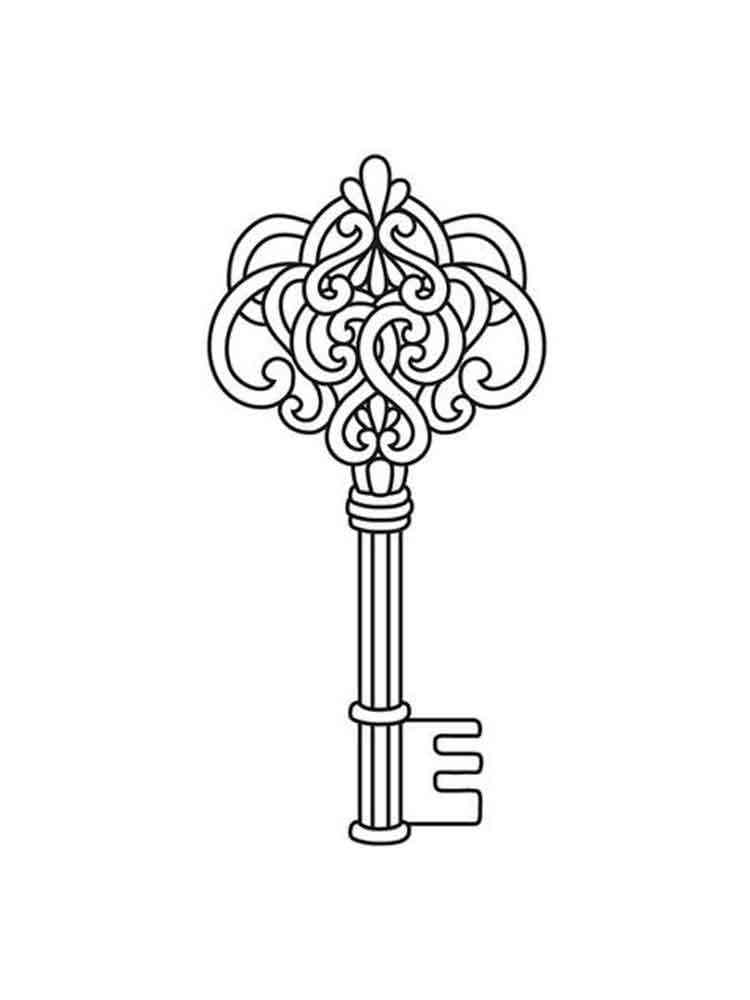Key coloring pages