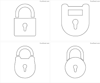 Free printable lock coloring pages for kids â