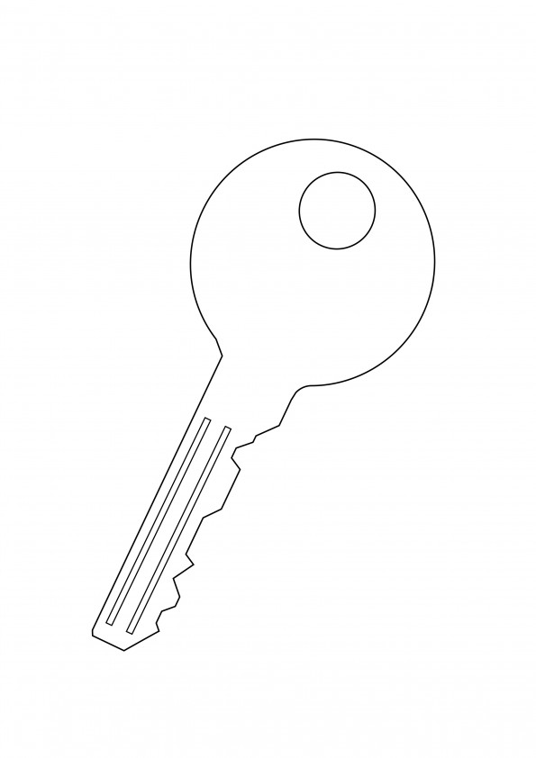 Key coloring and free printing image