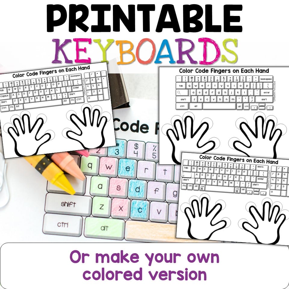 Typing practice printable keyboard pages