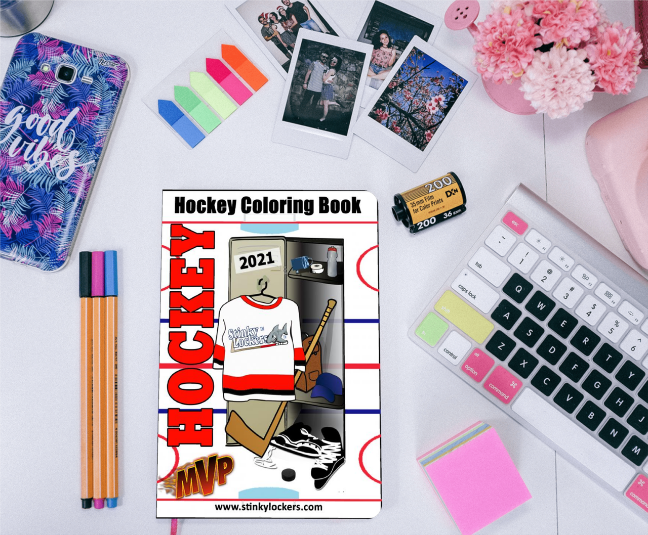 Hockey themed coloring pages