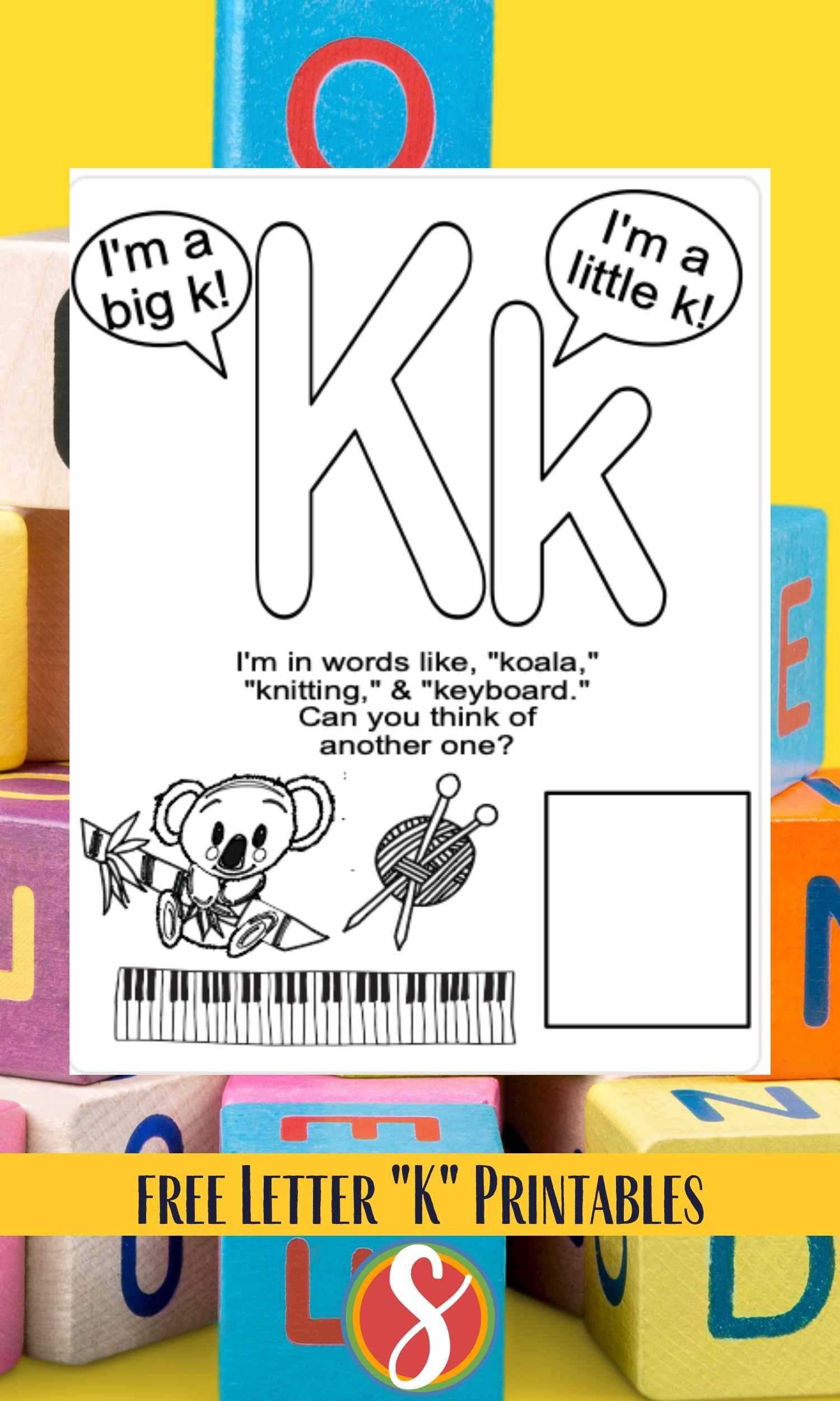 Free k coloring pages â stevie doodles