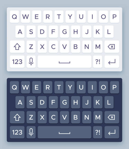 Puter keyboard illustrations clip art