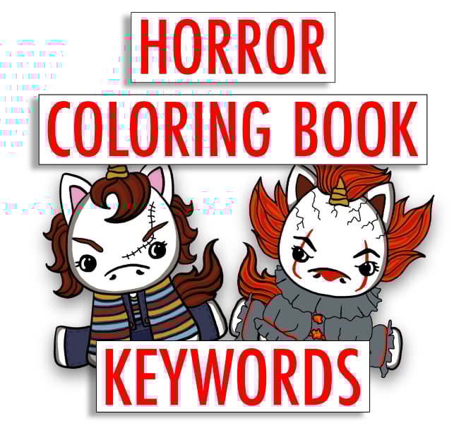 Horror coloring book keywords