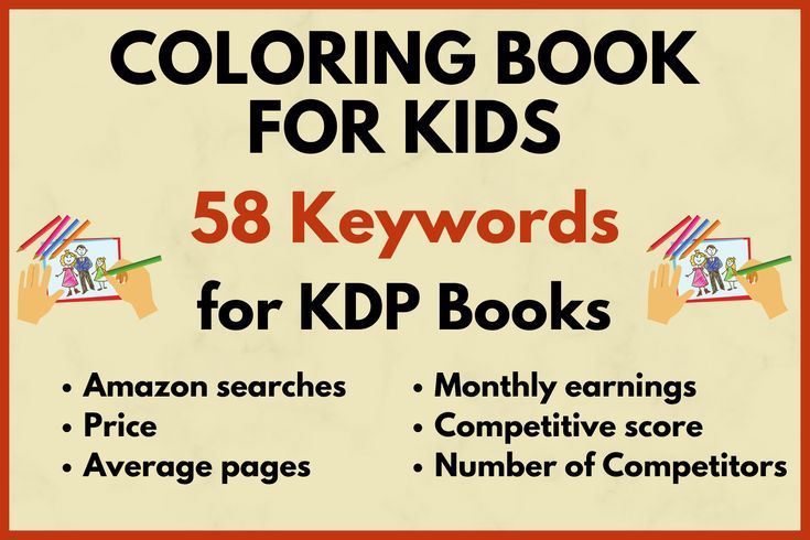 Coloring book for kids kdp keywords graphic by deleya design
