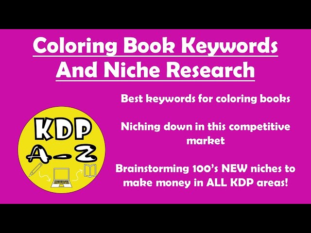 Coloring book keywords and niche research