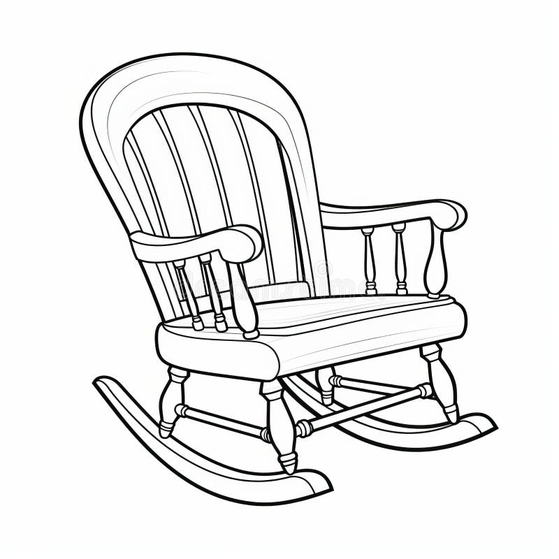 Chair coloring page stock illustrations â chair coloring page stock illustrations vectors clipart