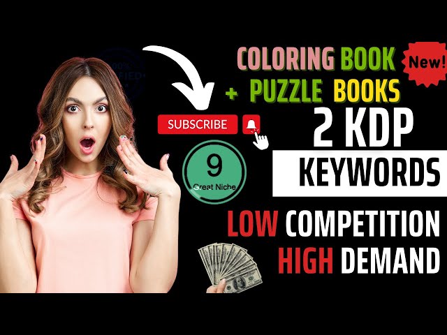 Profitable aazon kdp keywords coloring book puzzle book low content books kdp kdpkeywords