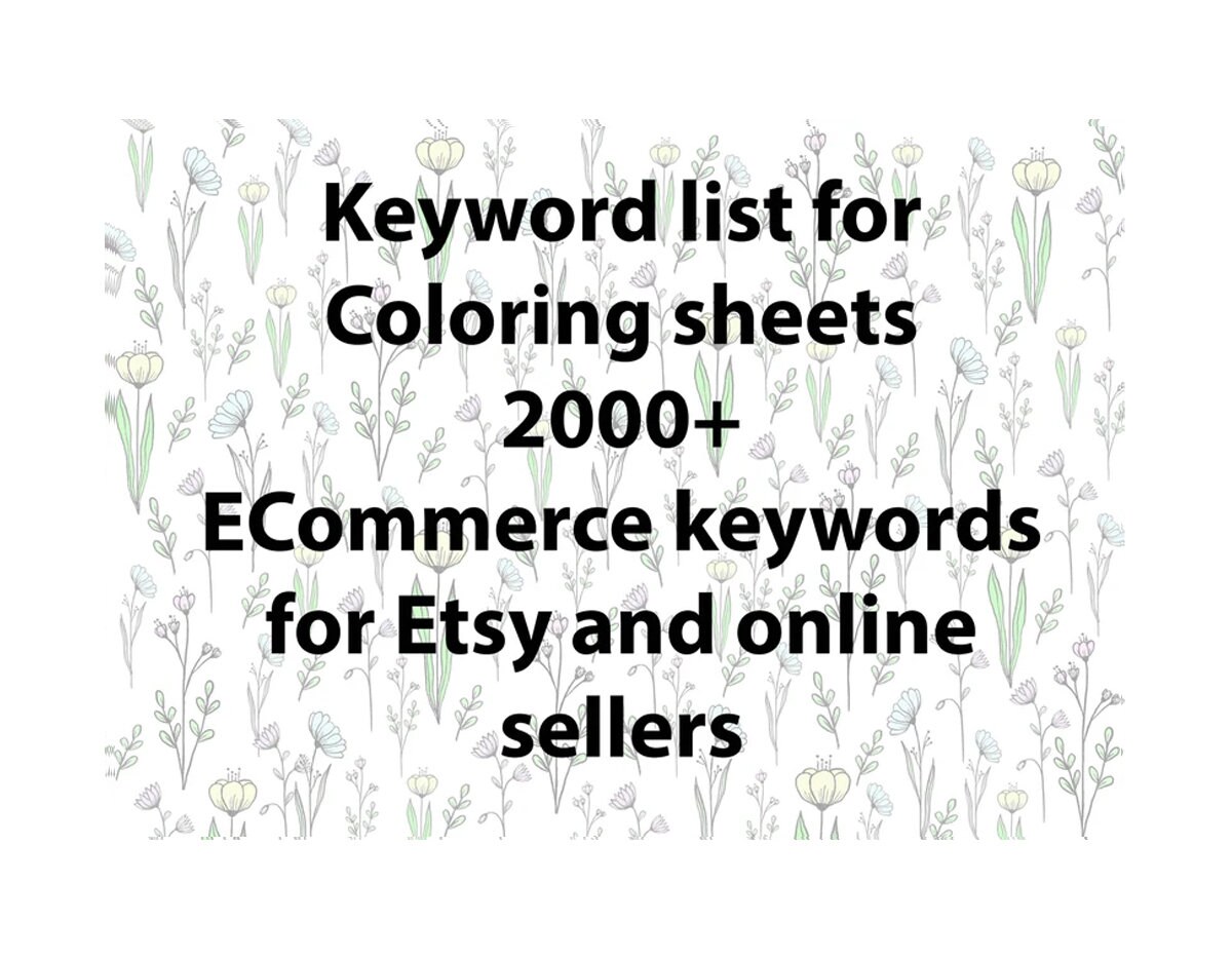 Keyword list for coloring terms keyword research seo tool with niche long tail terms for titles and tags google seo