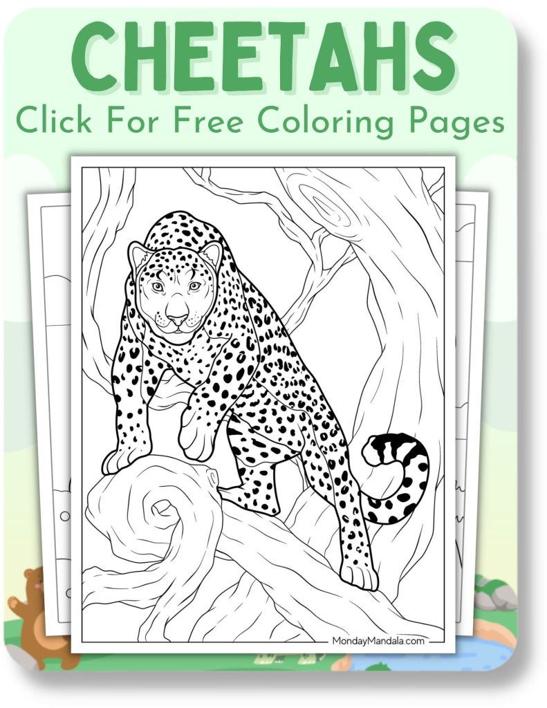 Animal coloring pages free pdf printables