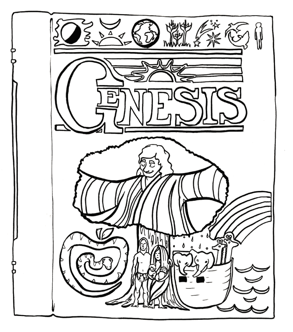 The bible coloring page book