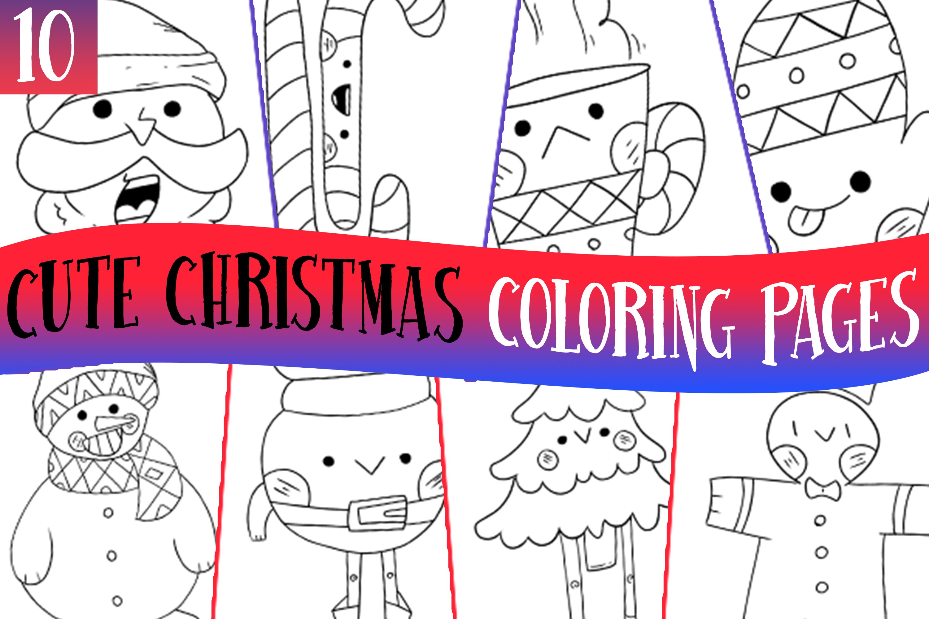 Merry christmas coloring pages for kids png