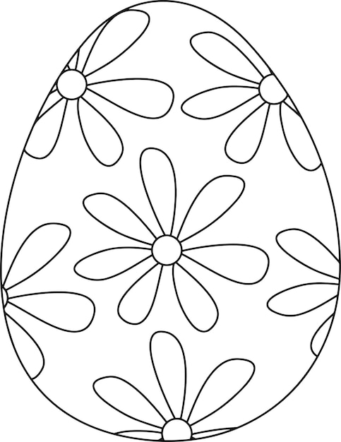 Premium vector easter coloring pages for kids