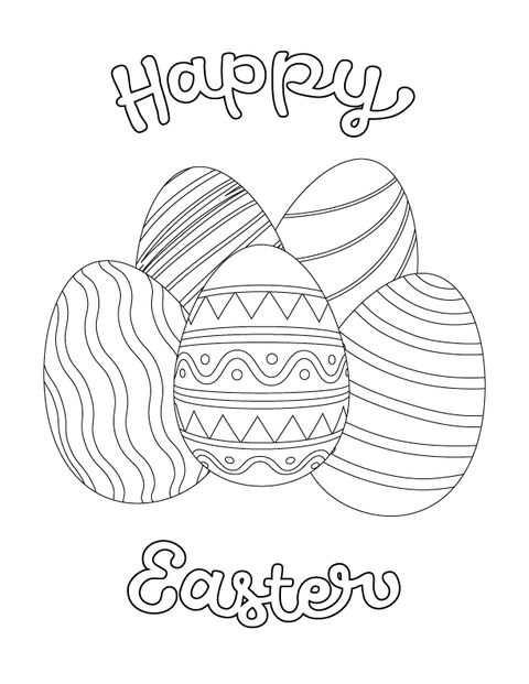 Coloring pages easter coloring pages for kids happy