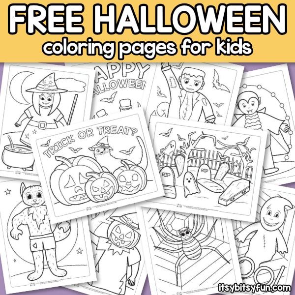 Halloween coloring pages for kids