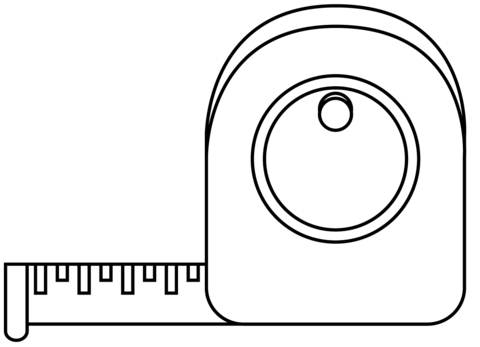 Measuring tape coloring page free printable coloring pages