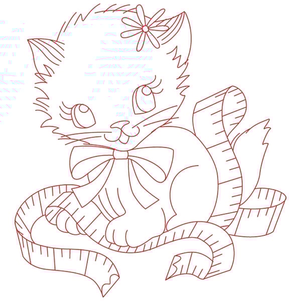 Crafty cat with tape measure svg dxf cutting machine laser cutting designs craft genesis