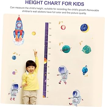 Toyandona sets wall sticker painting growth chart kids measuring tape height measurement chart kids growth ruler kids measuring chart for wall kid height chart altimeter fashion pvc child baby