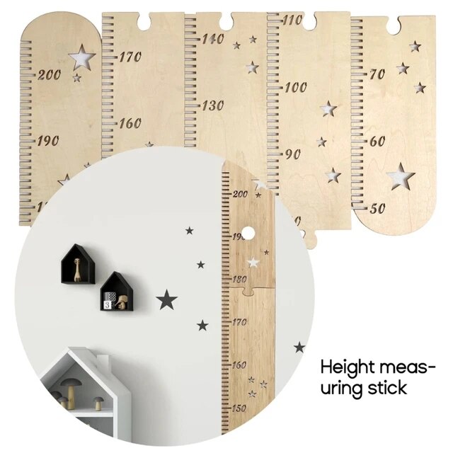 Et kid height growth chart ruler multipurpoe meauring tool acceory