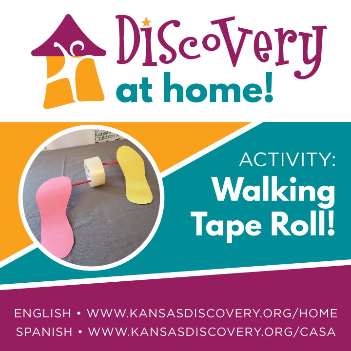 Walking tape roll discovery at home â kansas childrens discovery center