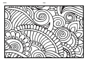 Mindfulness coloring pages for kids