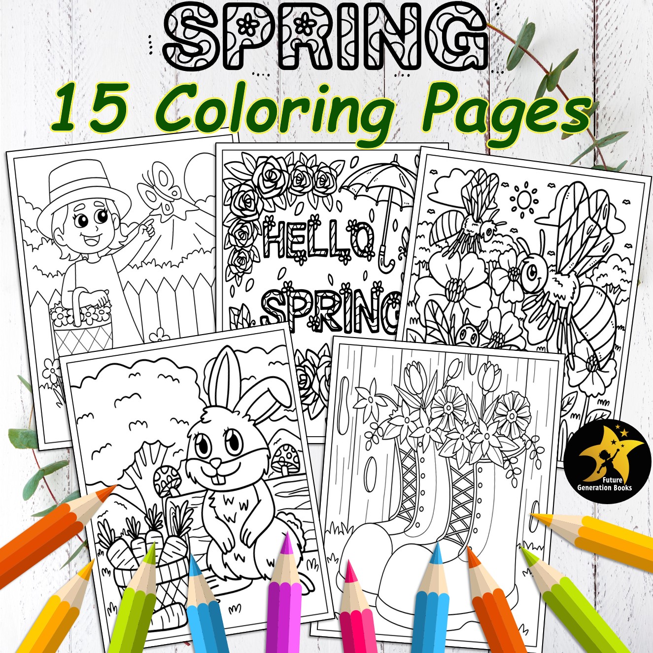 Spring coloring pages for kids spring coloring sheets march spring break activity made by teachers
