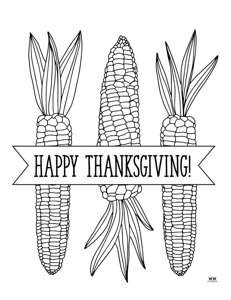 Happy thanksgiving coloring pages