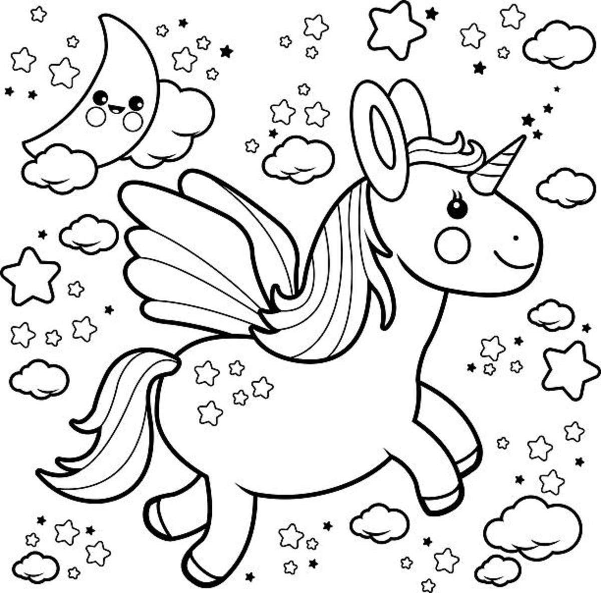 Unicorn coloring pages free printable sheets for kids