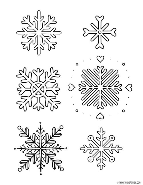 Winter coloring pages free printables