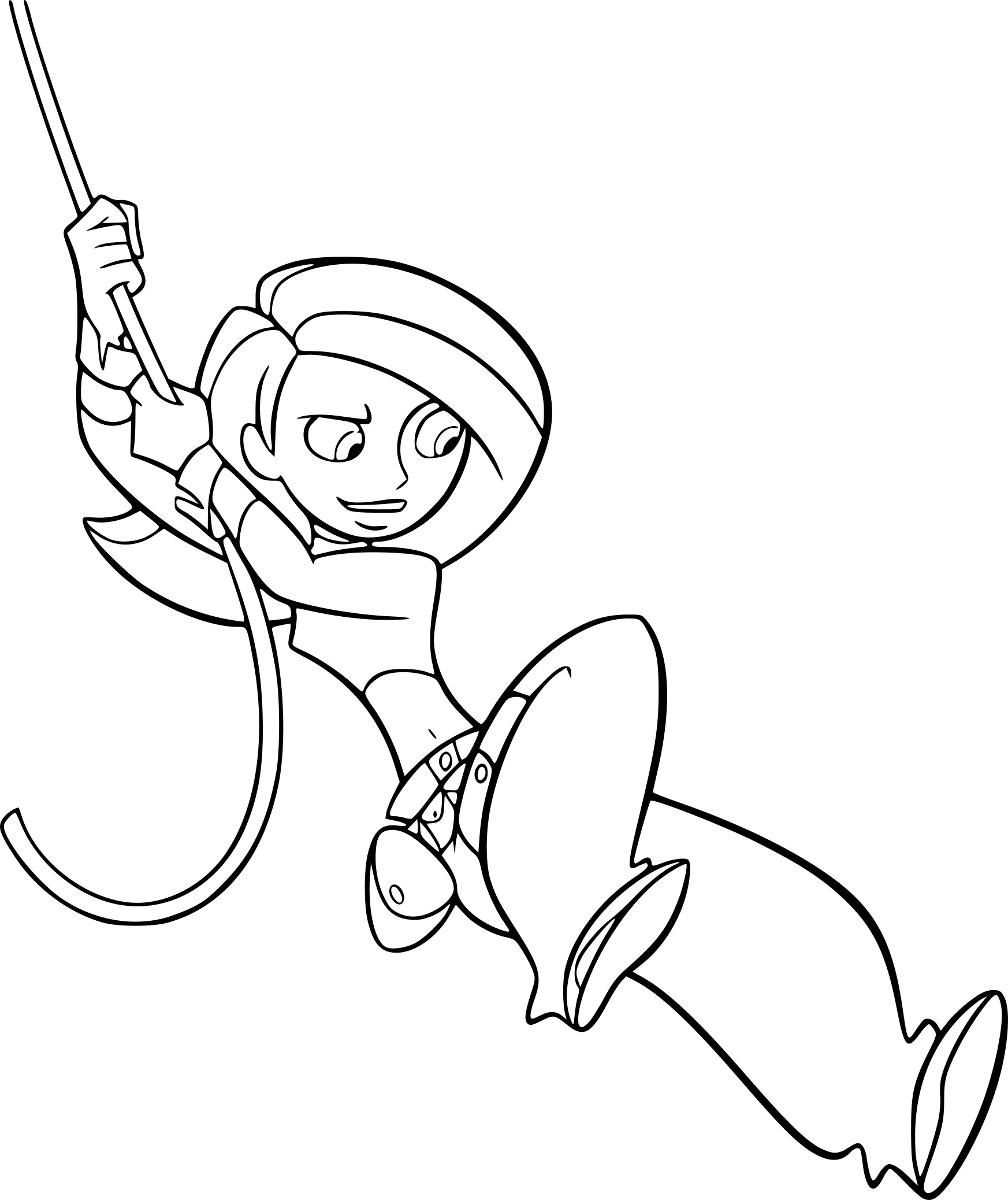 Kim possible coloring page