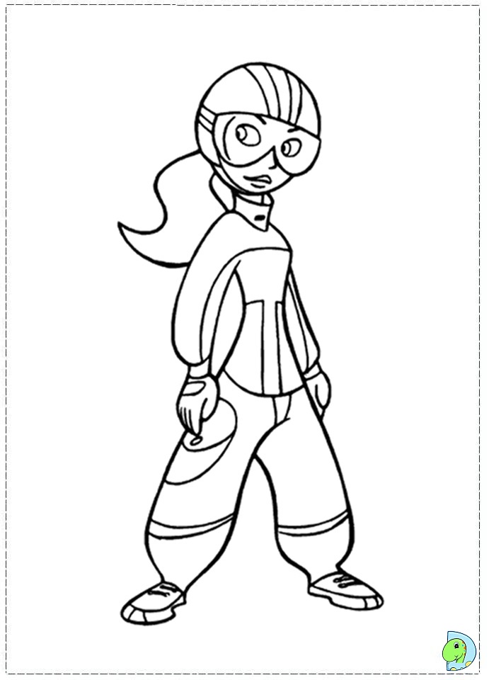 Kim possible coloring page