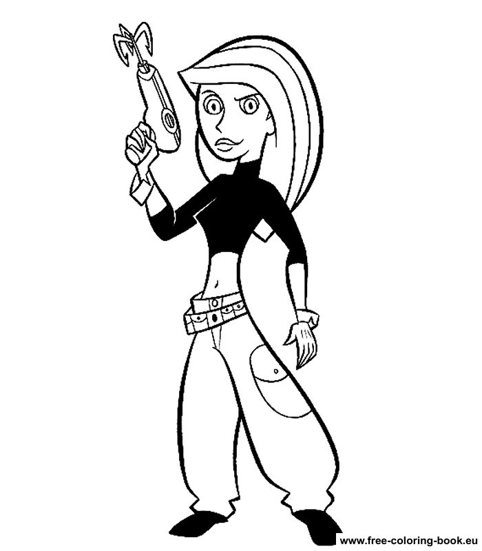 Coloring pages kim possible