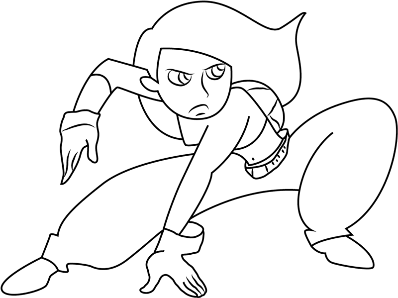 Kim possible coloring pages printable for free download